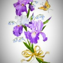 Схема вышивки «Ирисы»