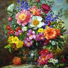 Схема вышивки «Цветы»