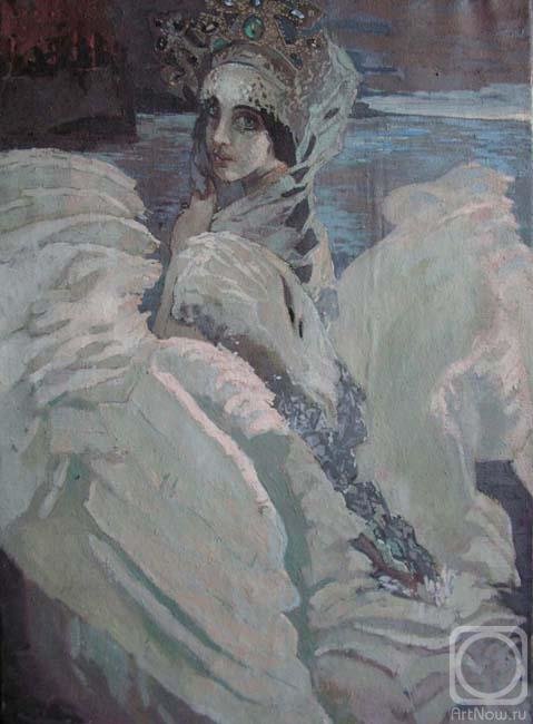 Врубель "Царевна-лебедь" - картина, лебедь, репродукция, девушка - оригинал
