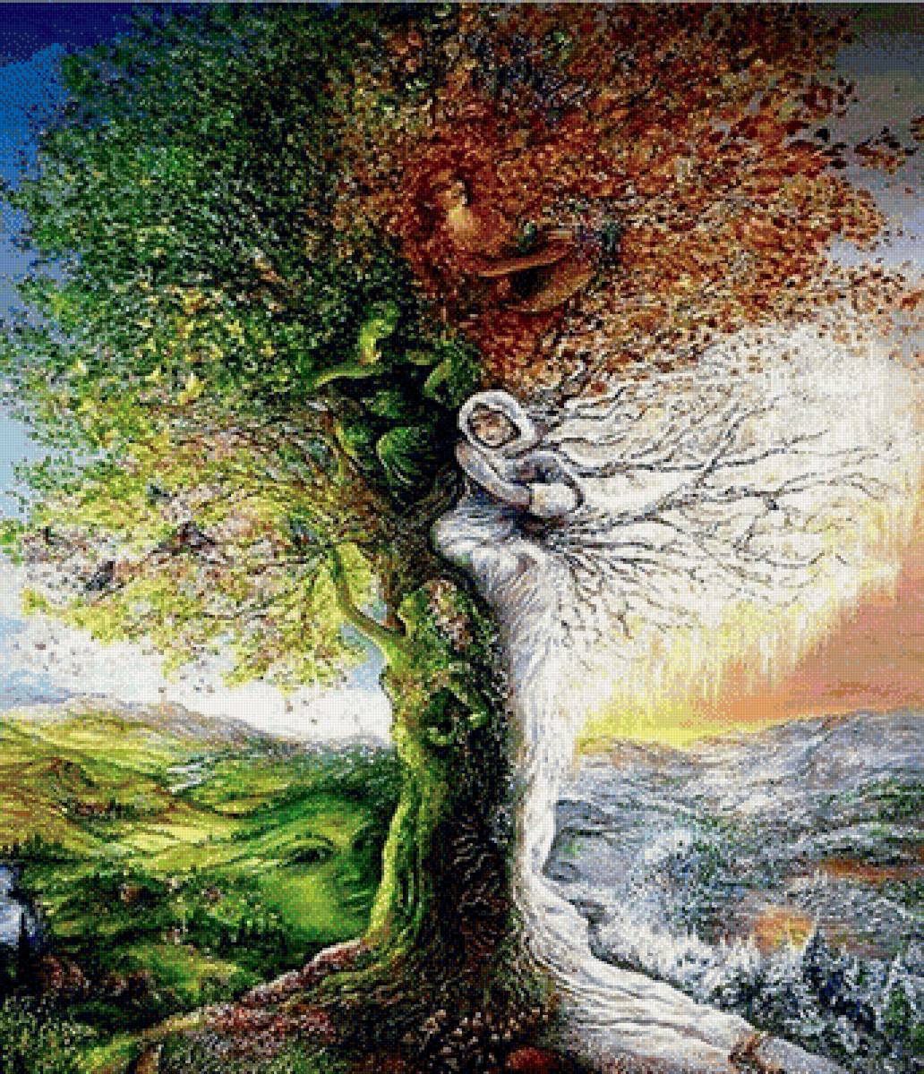 4 сезона - акварель - предпросмотр