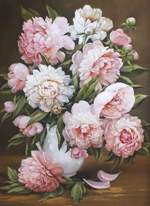 Розовые пионы - пионы. розовые цвета, цветы - оригинал