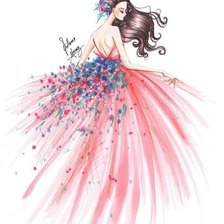 Оригинал схемы вышивки «девушка» (№1685547)