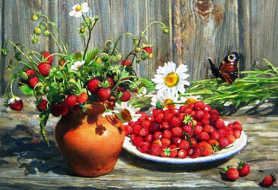 земляника - натюрморт - оригинал