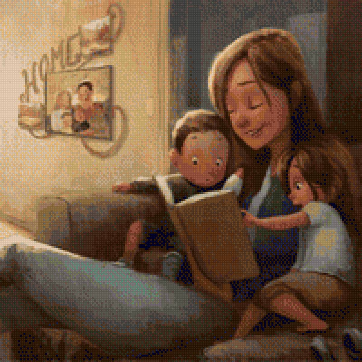 Мама - дети, семья - предпросмотр