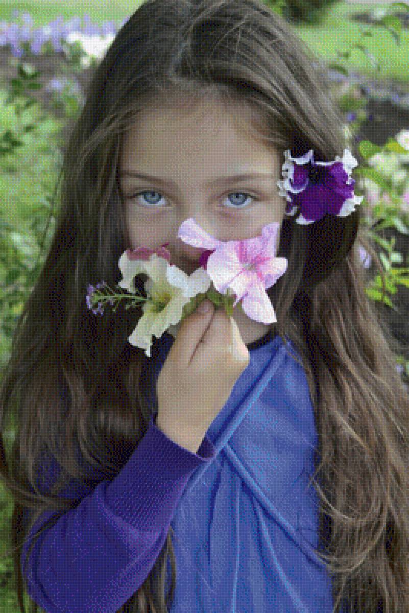 Сабрина - внучка сабрина, вышивка крестом - предпросмотр