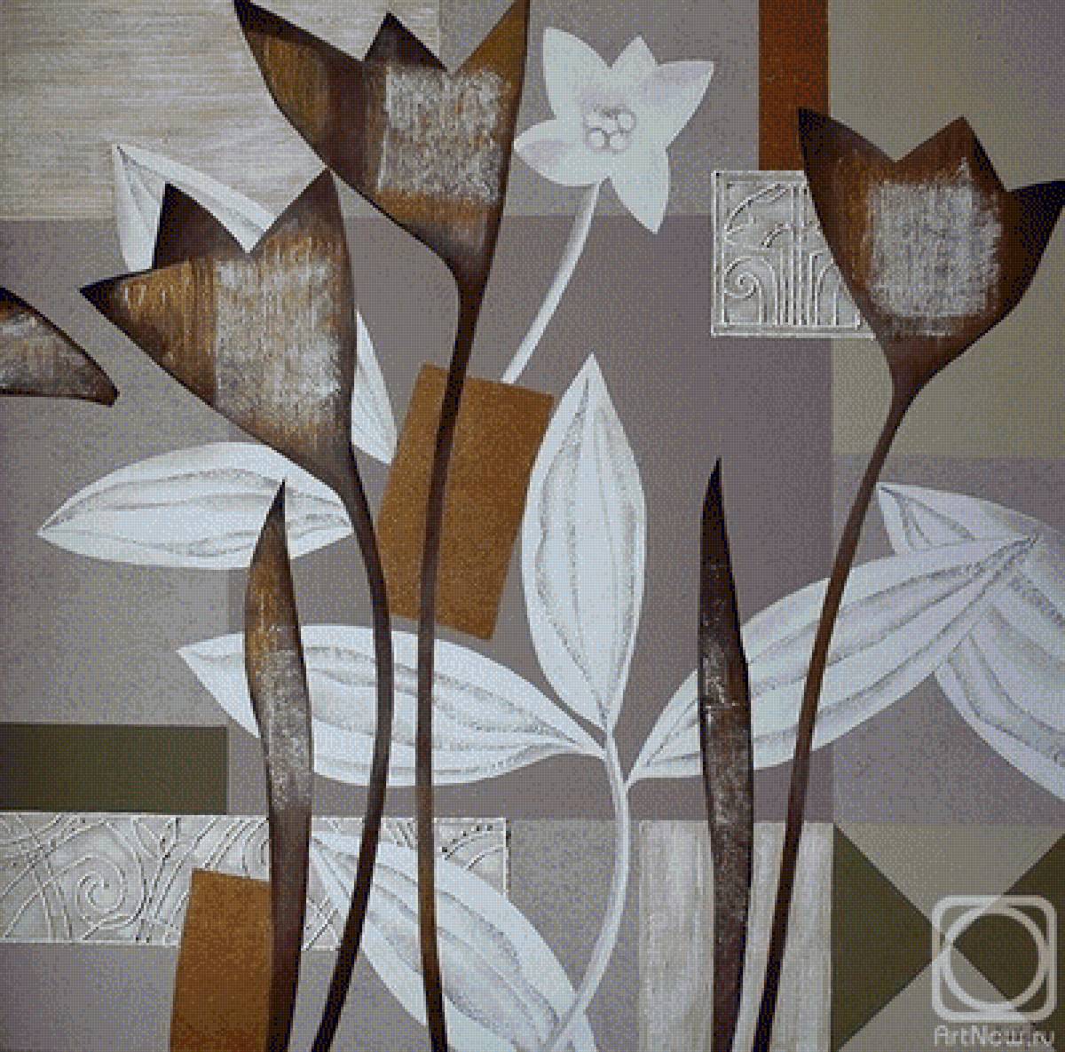 Абстракция цветы - абстракция - предпросмотр