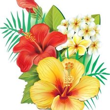 Схема вышивки «Цветы.»