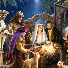 Схема вышивки «рождение Христа 2»