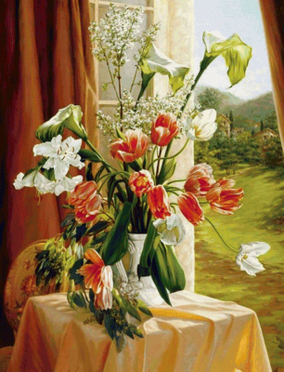 kvety v okne - предпросмотр