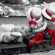 Схема вышивки «Mirando al mar»