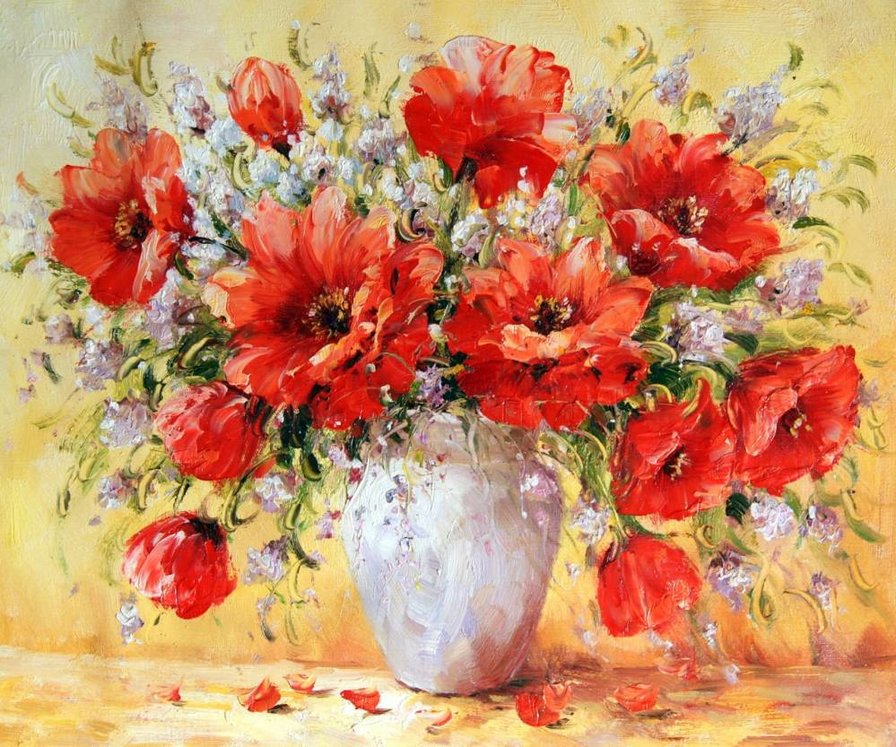Маки - натюрморт. - оригинал
