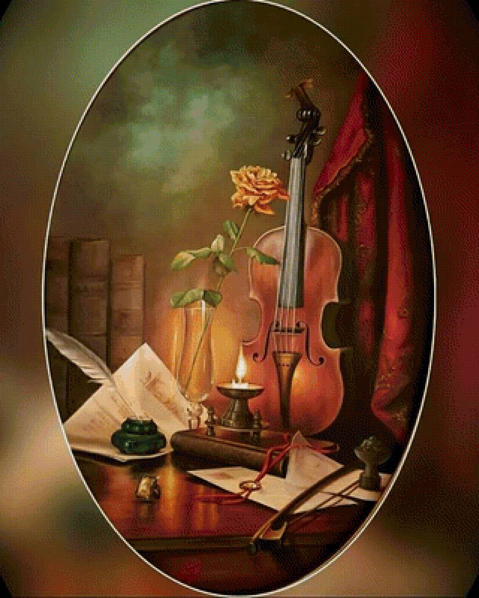 Интерьер - интерьер, уют, скрипка - предпросмотр