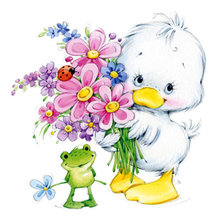 Схема вышивки «Утенок»