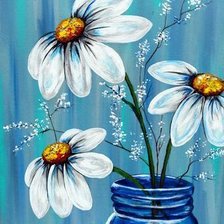 Схема вышивки «Ромашки»