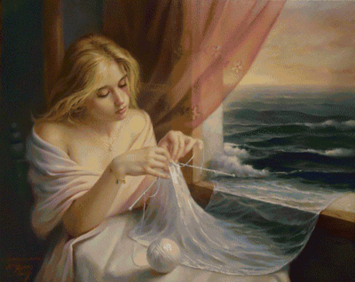 №1691732 - девушка, море - предпросмотр