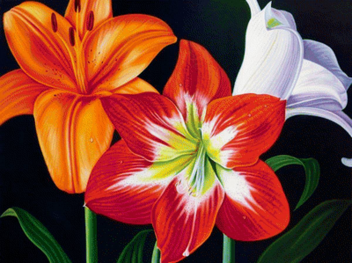 цветочная композиция - цветы - предпросмотр