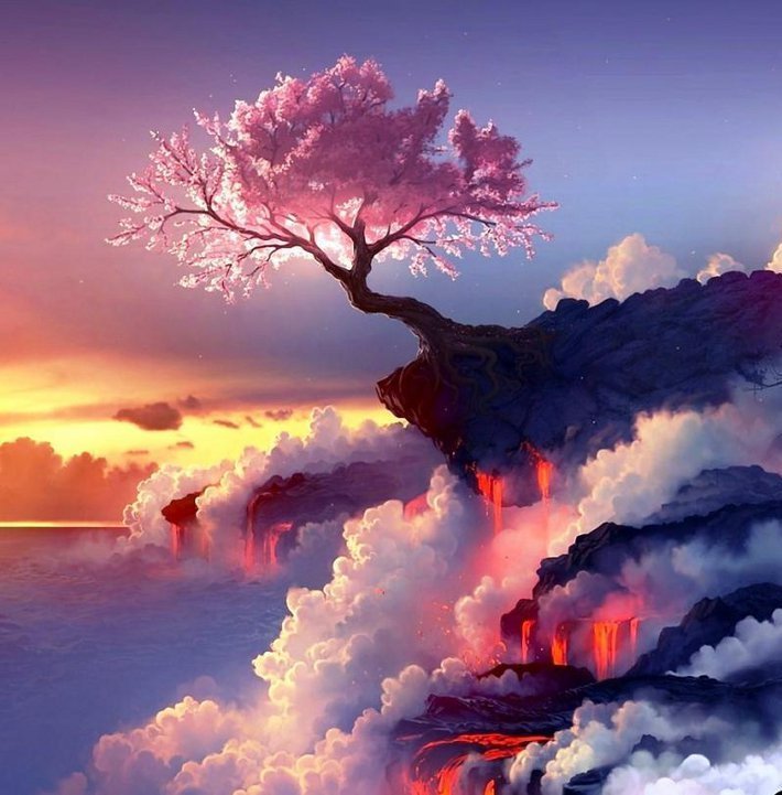 САКУРА НА ВУЛКАНЕ - оригинал