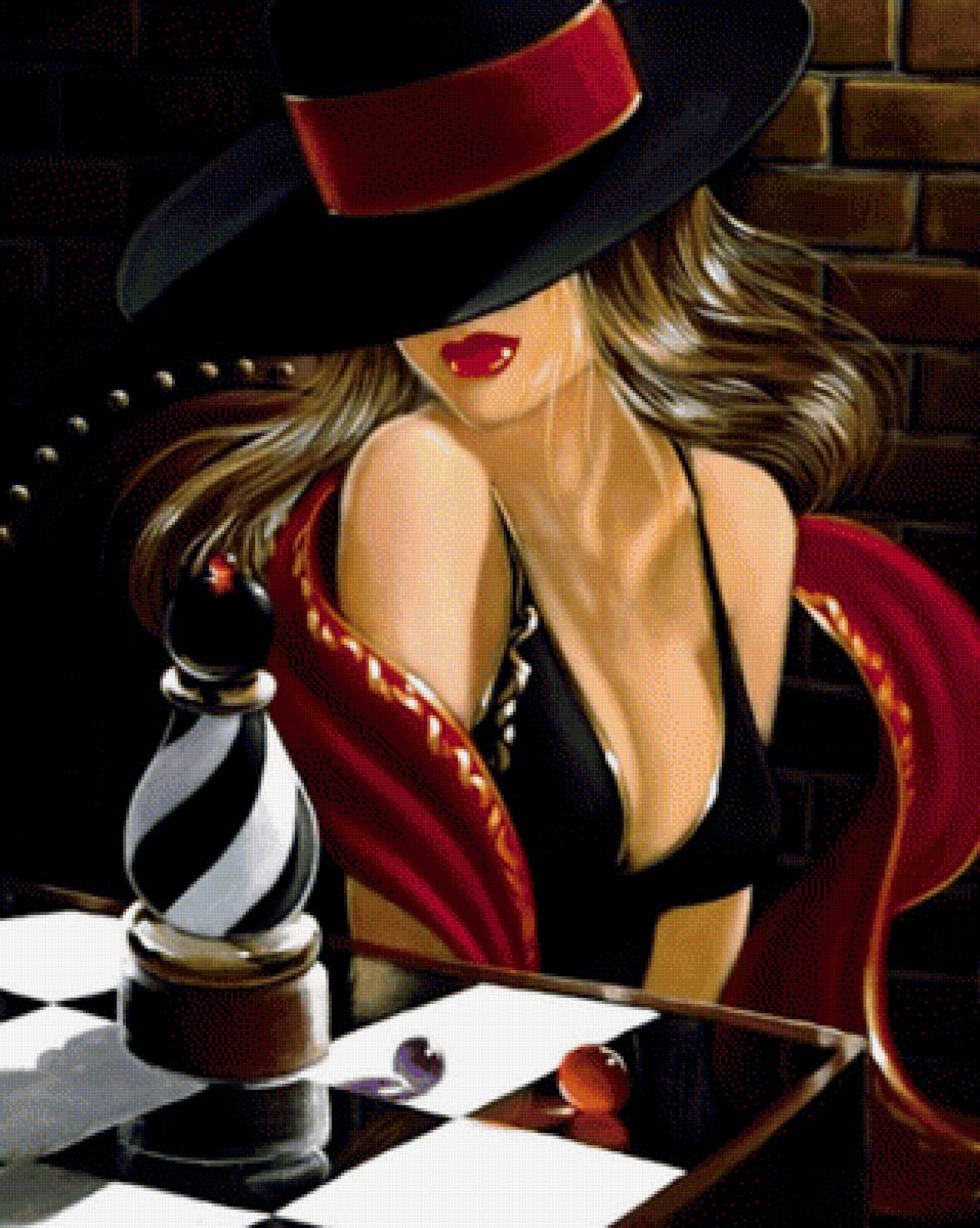 девушка - люди. акварель - предпросмотр