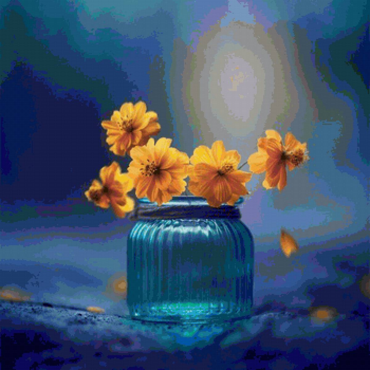 цветы - цветы баночка - предпросмотр