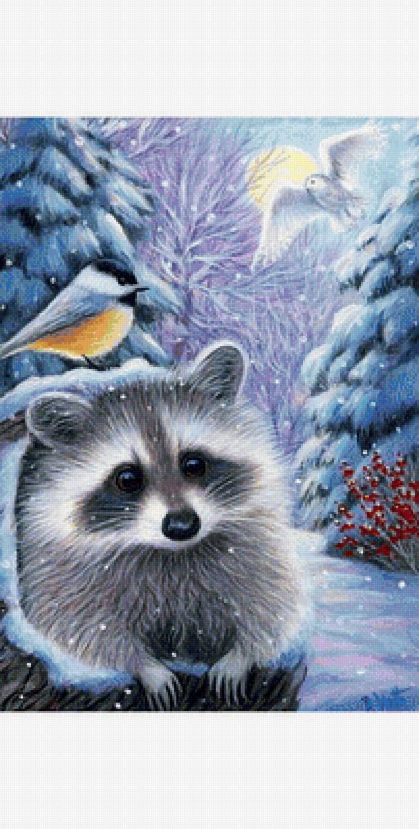 Зимой - звери, животные - предпросмотр