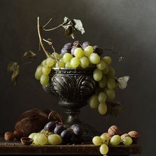 Схема вышивки «виноград»