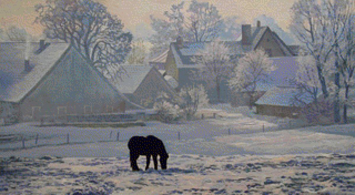 зима в деревне - предпросмотр