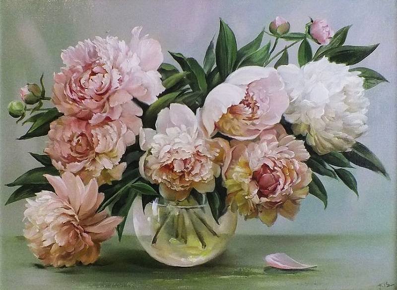 Серия "Букет". Пионы - флора, букет, цветы - оригинал