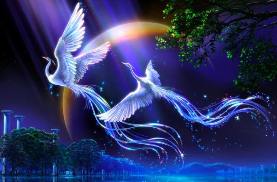 птица счастья - фентези - оригинал