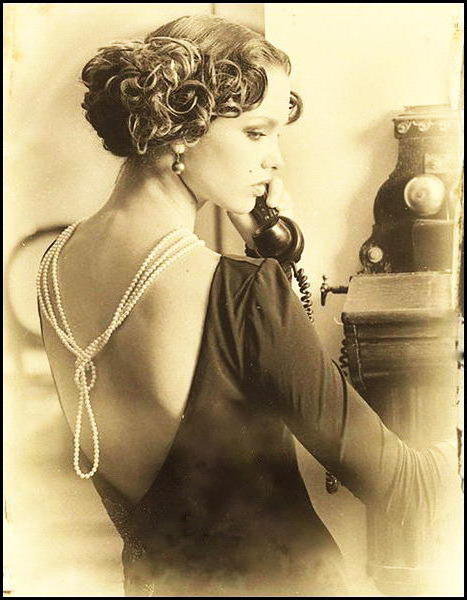 ретро - женщина, ретро - оригинал