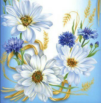 подушка - подушка, цветы - оригинал