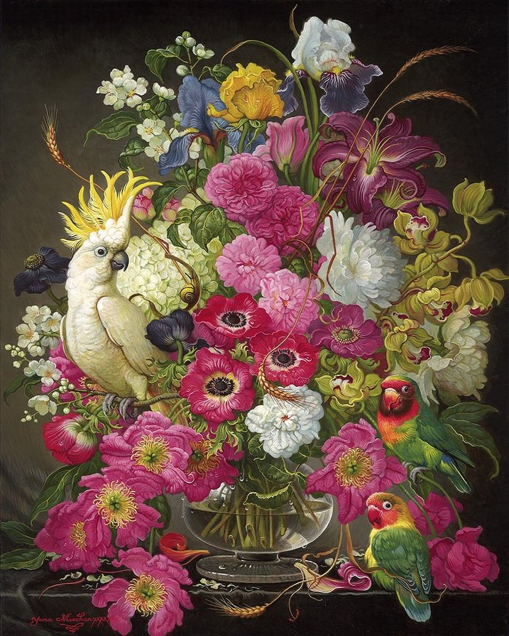 pohár s kyticou - оригинал