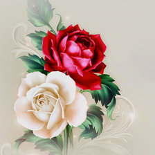 Схема вышивки «dve ruže»