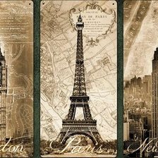 Схема вышивки «города»