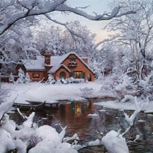 художник Евгений Лупшин  Зимняя страна чудес