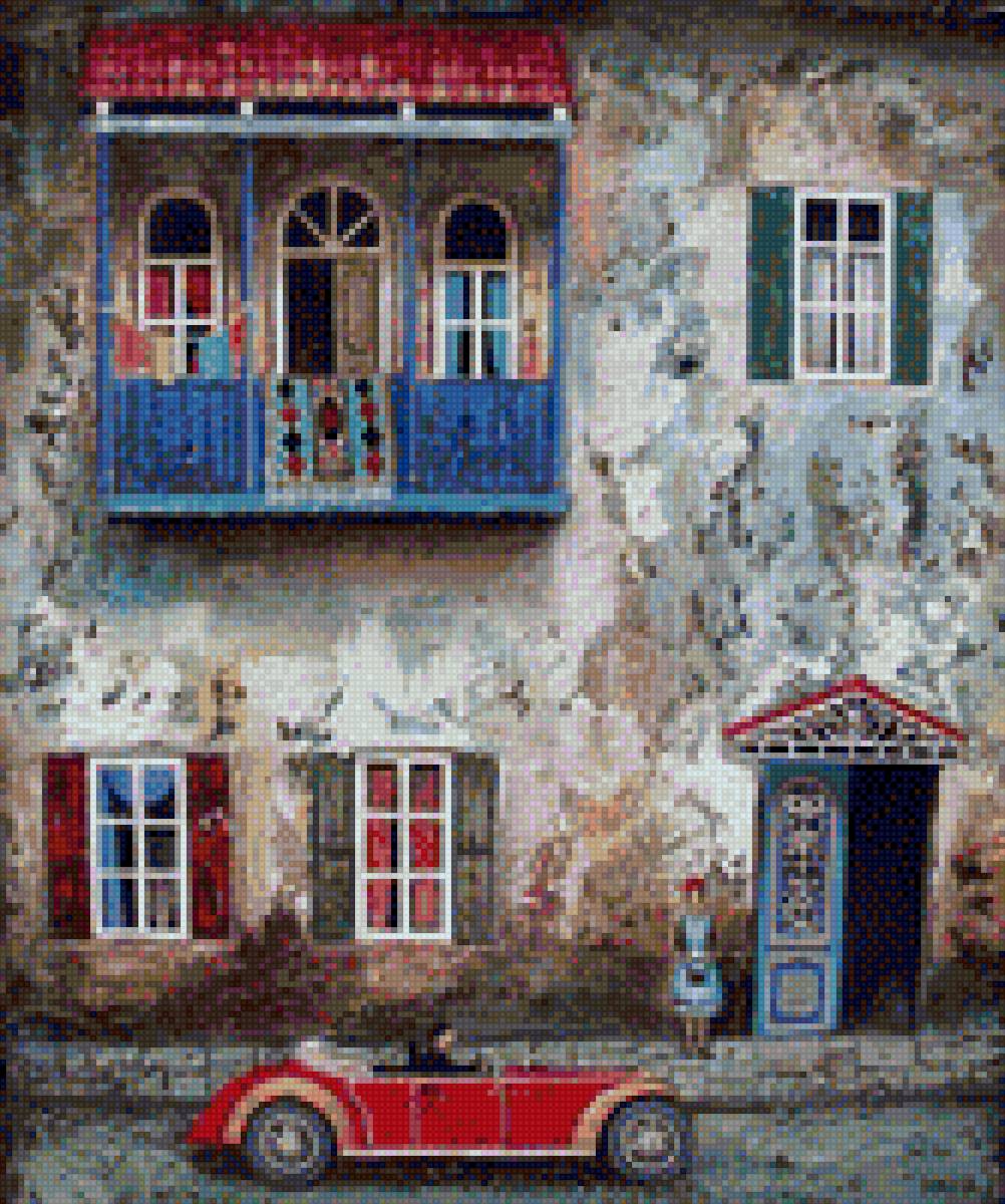 Город 2 - город, машина, дом, урбанистический пейзаж - предпросмотр