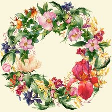 Схема вышивки «Věnec letní»