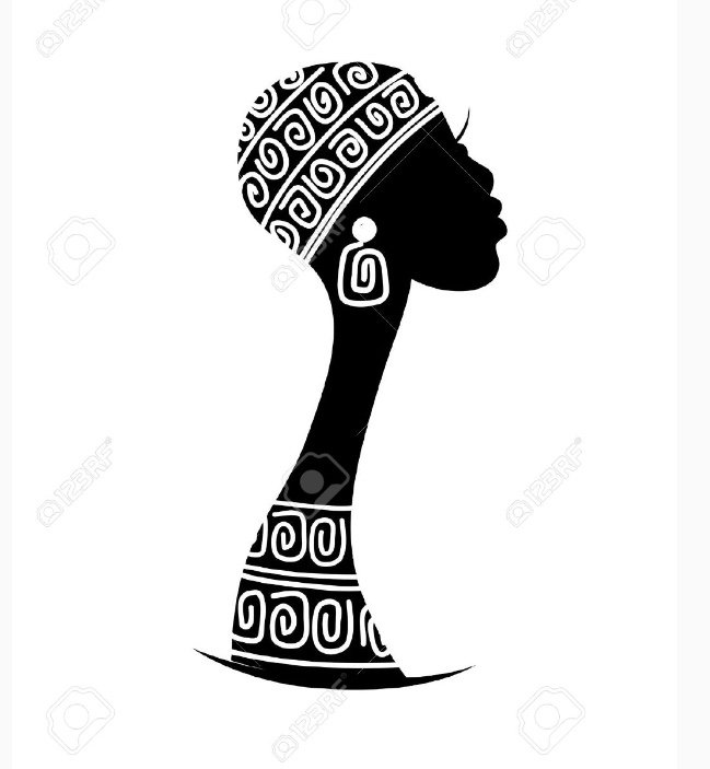 Профиль африканки - девушка, африка, портрет - оригинал