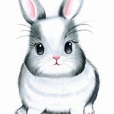 Схема вышивки «кролик»