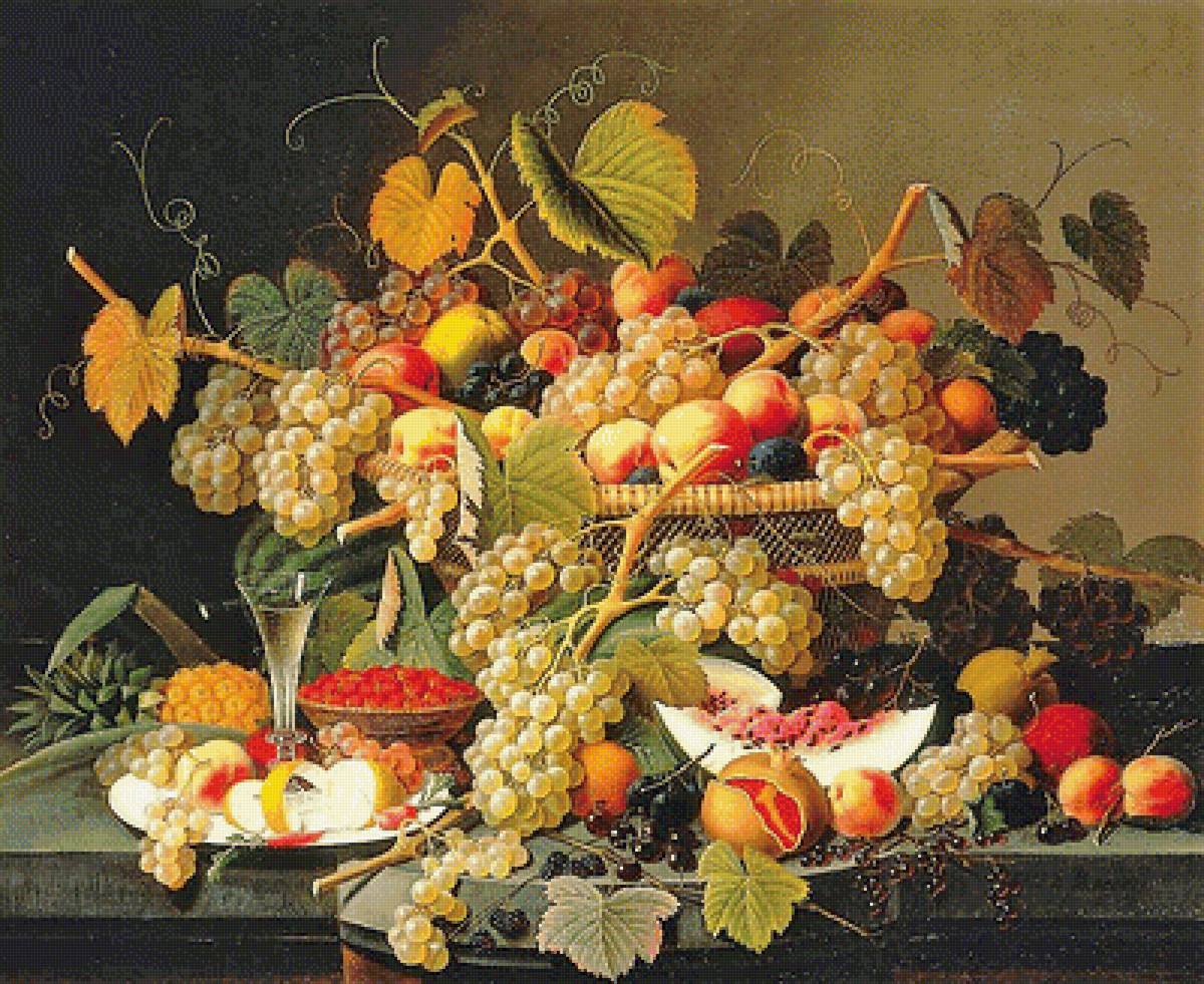 1 натюрморт - натюрморт, фрукты, живопись, картина - предпросмотр