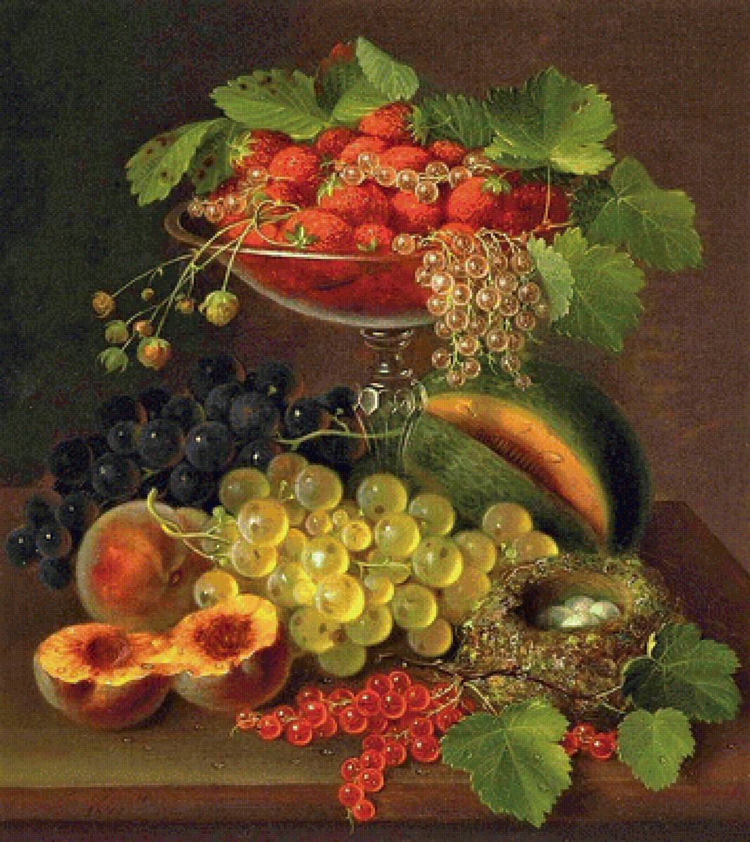 7 натюрморт - картина, натюрморт, фрукты, живопись - предпросмотр