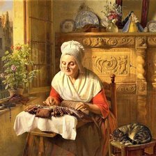 Схема вышивки «рукодельница»