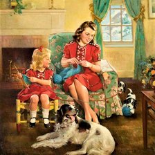 Схема вышивки «озорники»