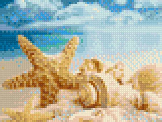 Дары моря - море, морские звезды, ракушки - предпросмотр