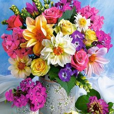 Схема вышивки «Букет»