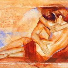 Схема вышивки «двое, Чекиров»