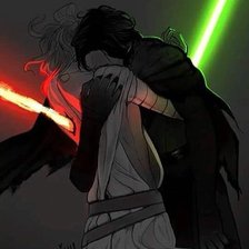 Схема вышивки «Звёздный войны | Reylo»