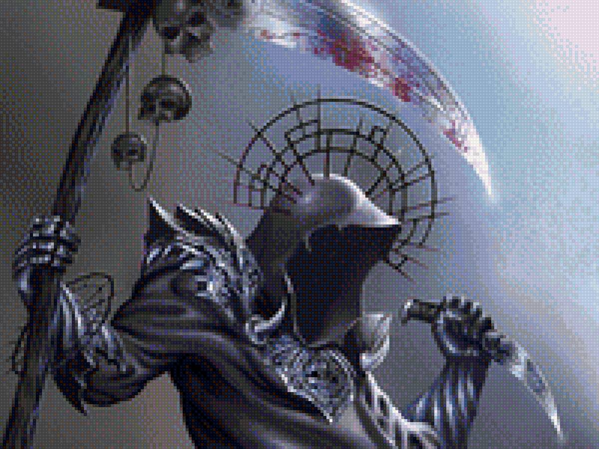 Всадник Апокалипсиса - нож, смерть, жнец, коса, демон, кровь - предпросмотр