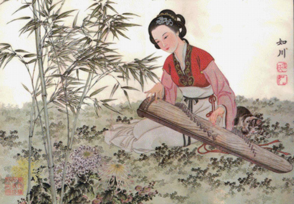 гейша - картина - предпросмотр