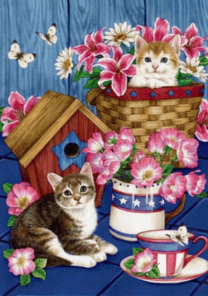 Мир животных - арт, кот, животное, кошка - предпросмотр