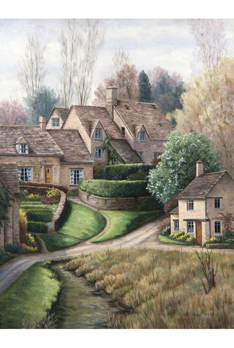 Английская усадьба - деревня - оригинал